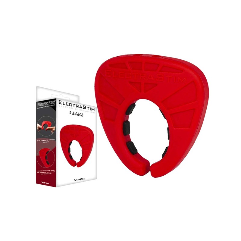 Silicone Fusion "Viper" Cock Shield - Red